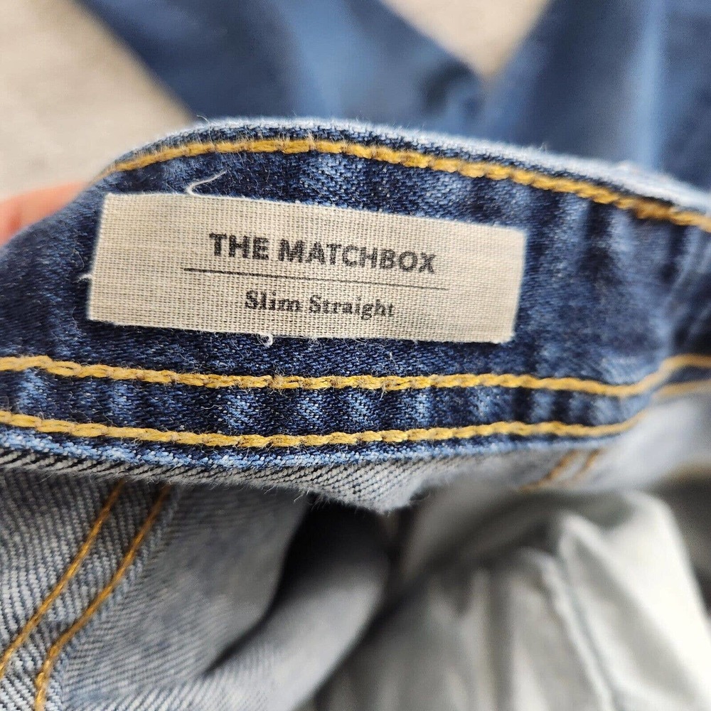 Adriano Goldschmied The Matchbox Slim Strait Cotton Blend Jeans Men's Size 31x34 - Picture 15 of 16